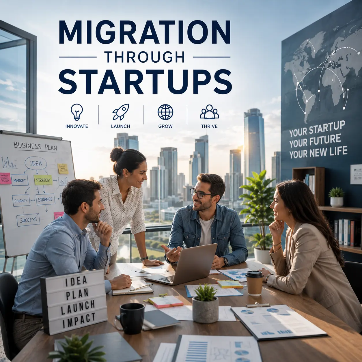 Migration through startups