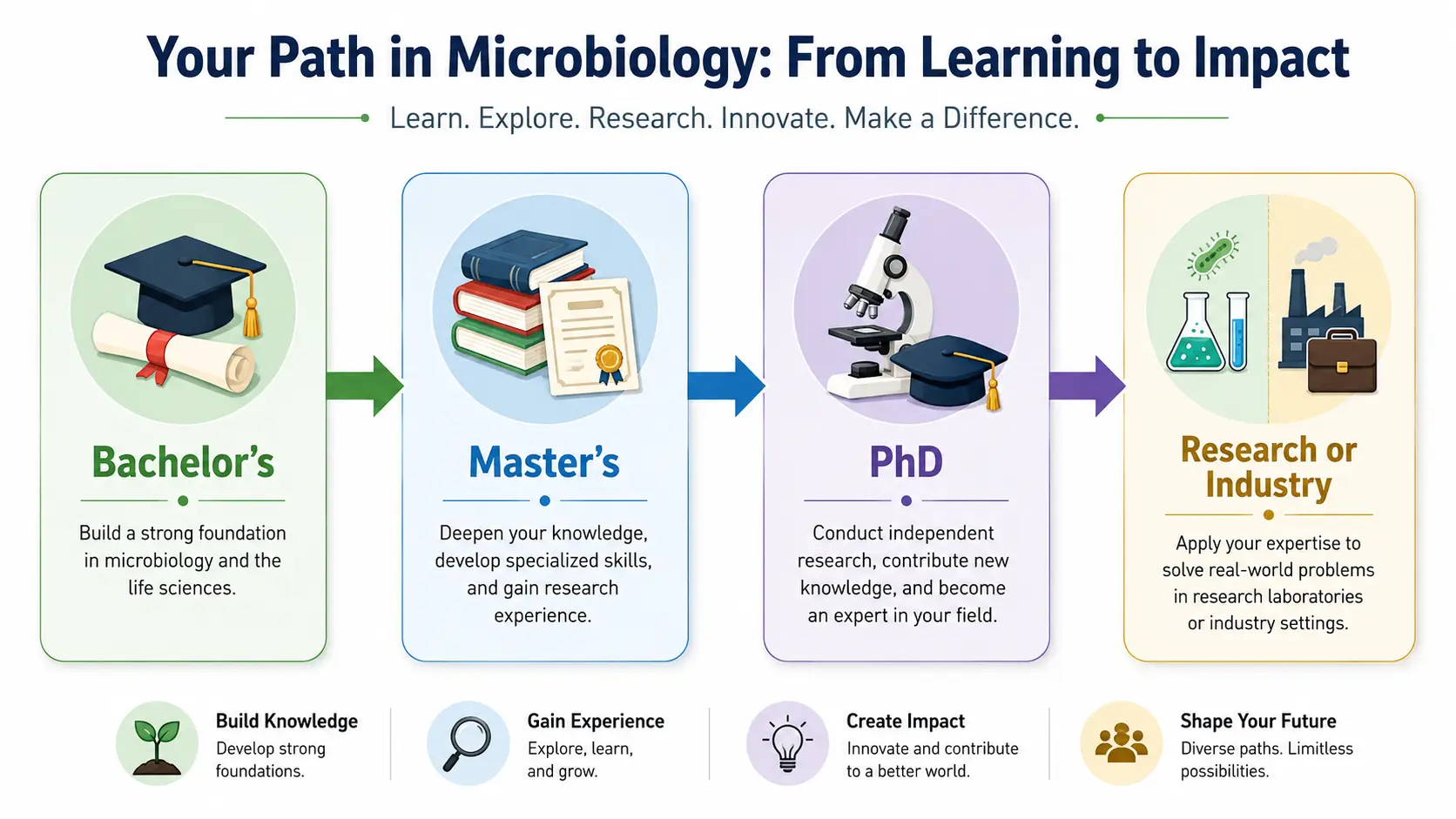 Microbiology education pathway from bachelor's to PhD in Turkey