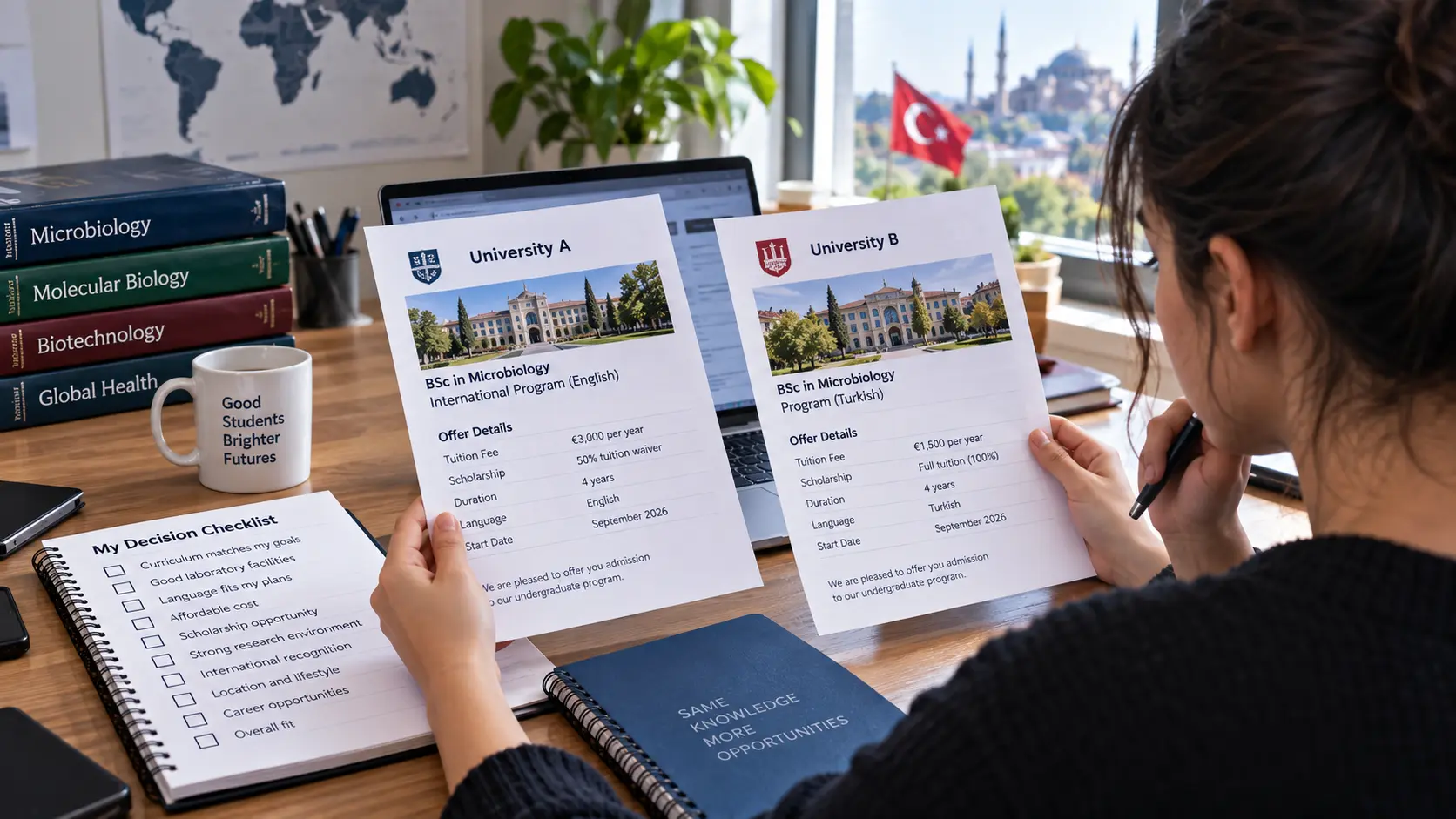 Choosing whether to study microbiology in Turkey