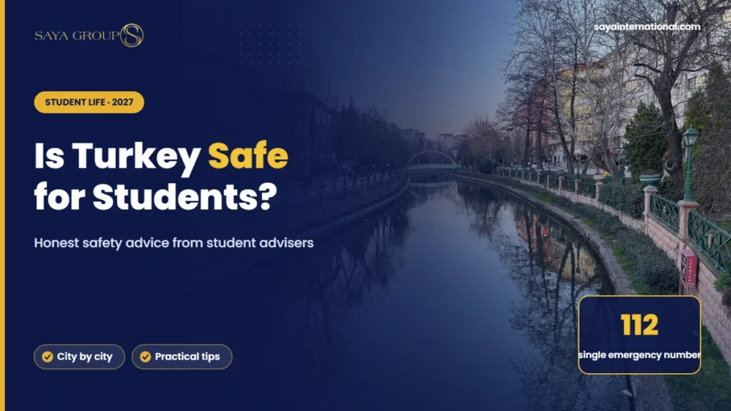 Is Turkey safe for international students: the calm Porsuk River in the student city of Eskisehir