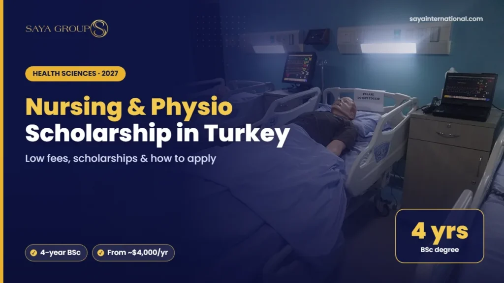 Nursing & Physio Scholarship in Turkey – Low fees, scholarships & how to apply