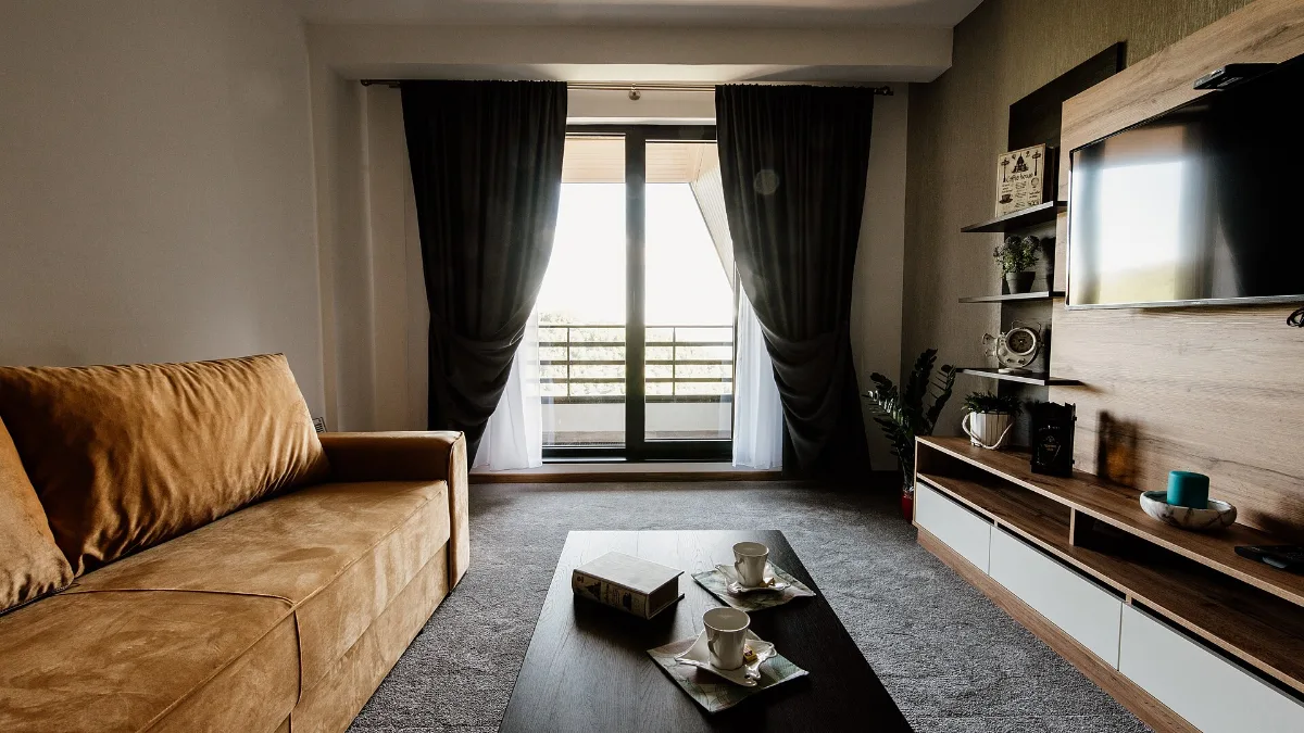 Furnished living room of a rental flat, typical when renting an apartment in Turkey