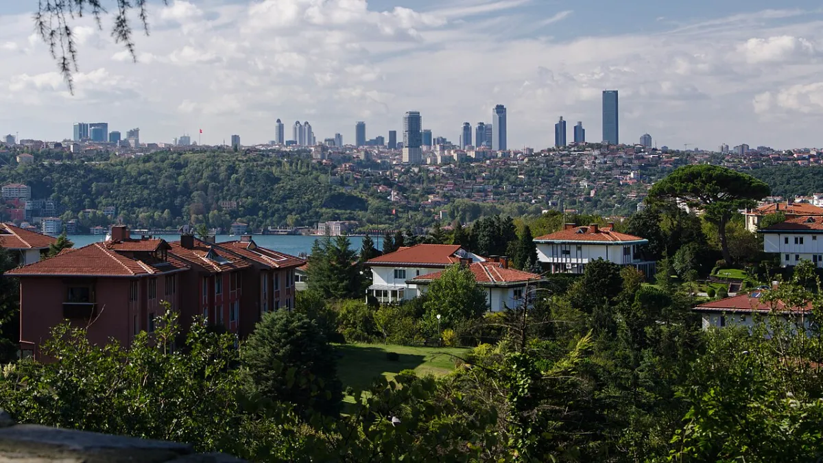 Levent business district in Istanbul