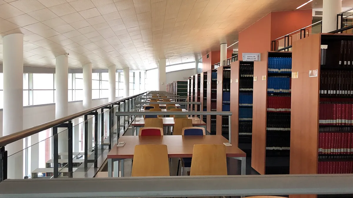 A university library interior