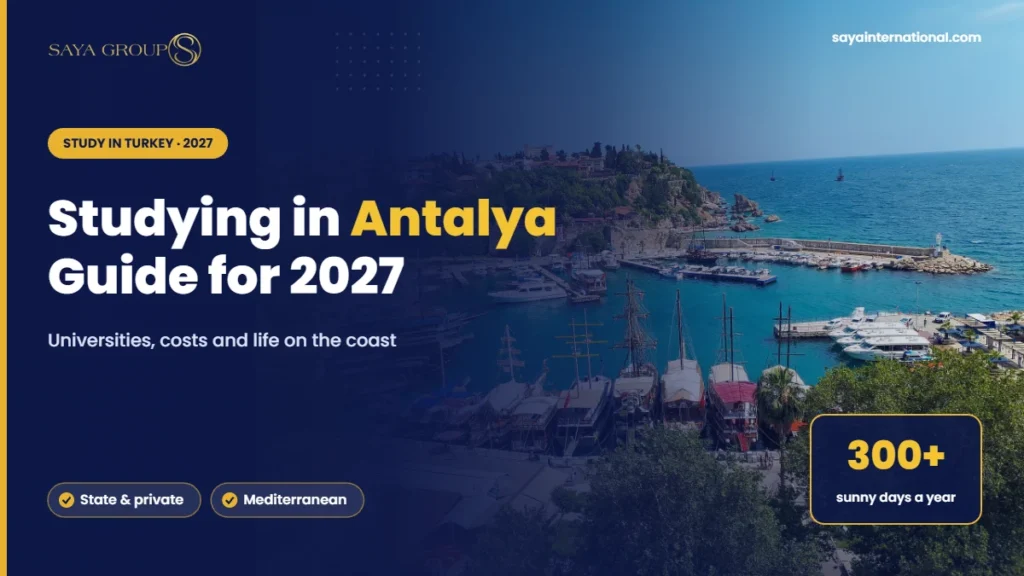 Studying in Antalya: the old harbour and Kaleiçi district on the Mediterranean