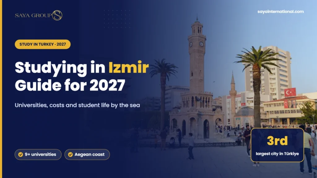Studying in Izmir: the historic clock tower on Konak Square
