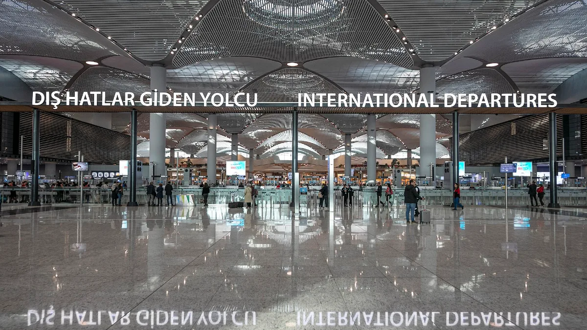 International departures hall at Istanbul Airport, the main entry point for travellers with a Turkey e-visa