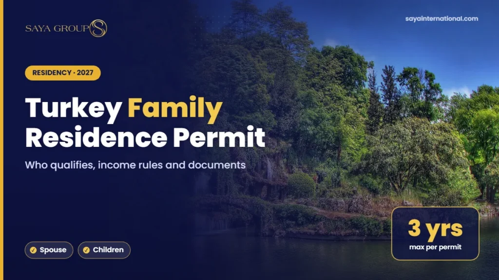 Turkey Family Residence Permit – Who qualifies, income rules and documents