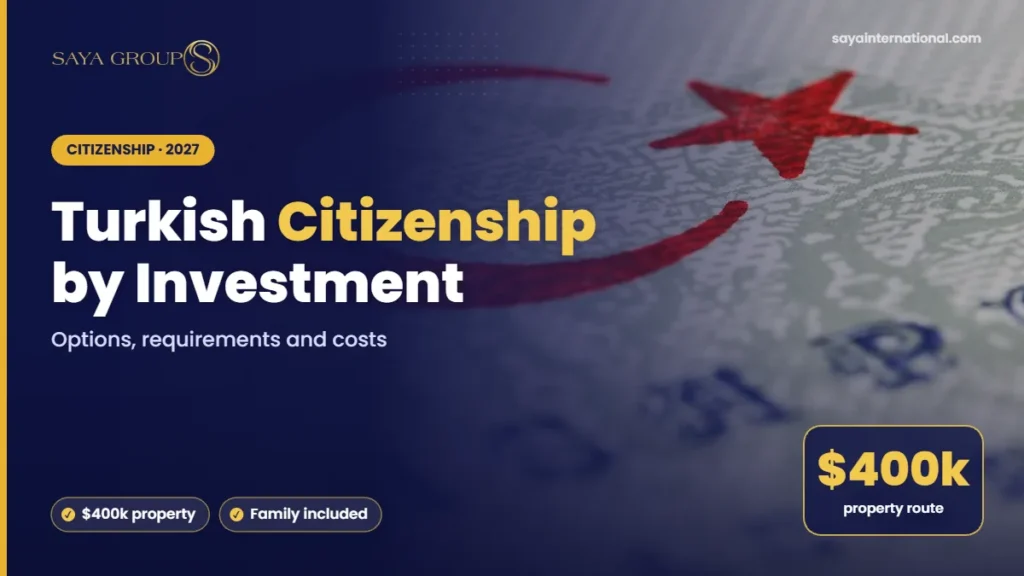 Turkish Citizenship by Investment – Options, requirements and costs