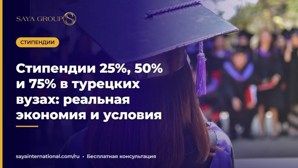 Выпускники турецкого вуза в мантиях — стипендии в университетах Турции 25, 50 и 75 процентов