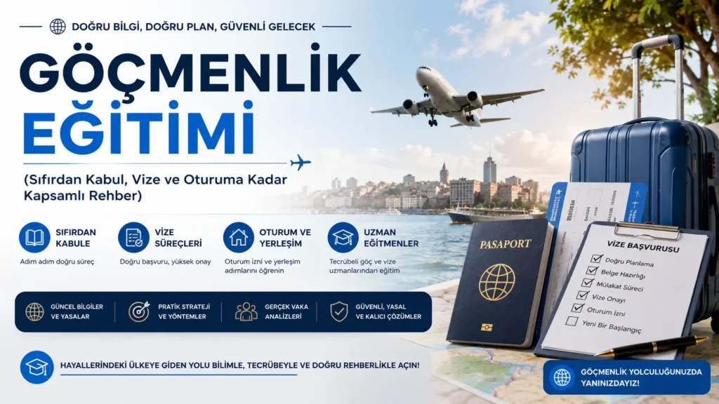 Göçmenlik Eğitimi (Sıfırdan Kabul, Vize ve Oturuma Kadar Kapsamlı Rehber)