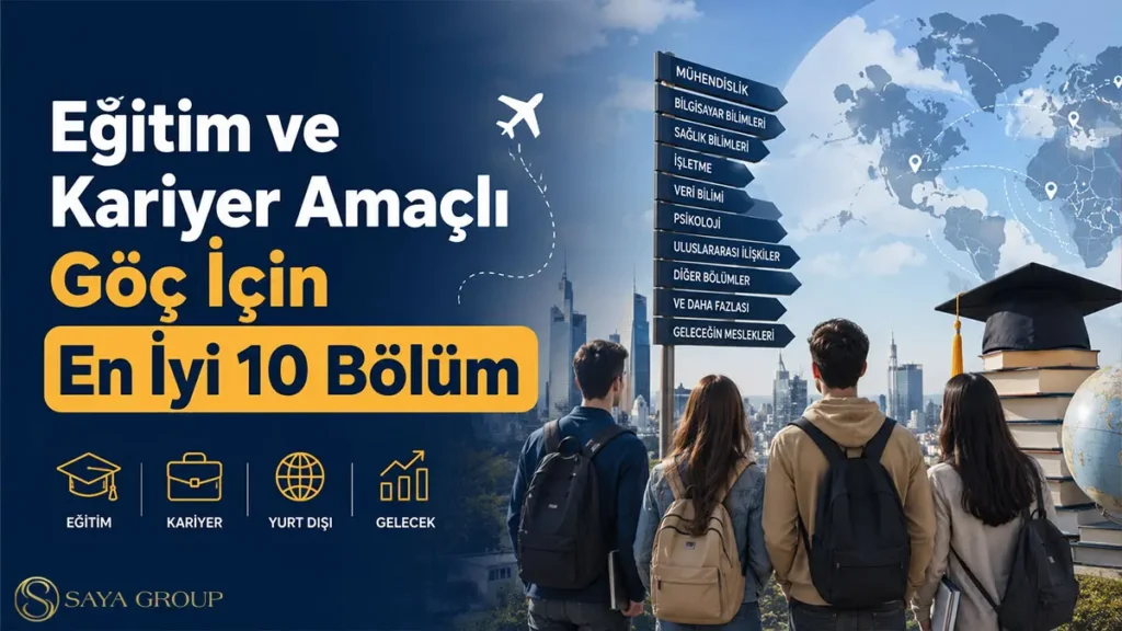 Eğitim ve kariyer amaçlı göç için en iyi 10 bölüm ve yurt dışı eğitim fırsatları